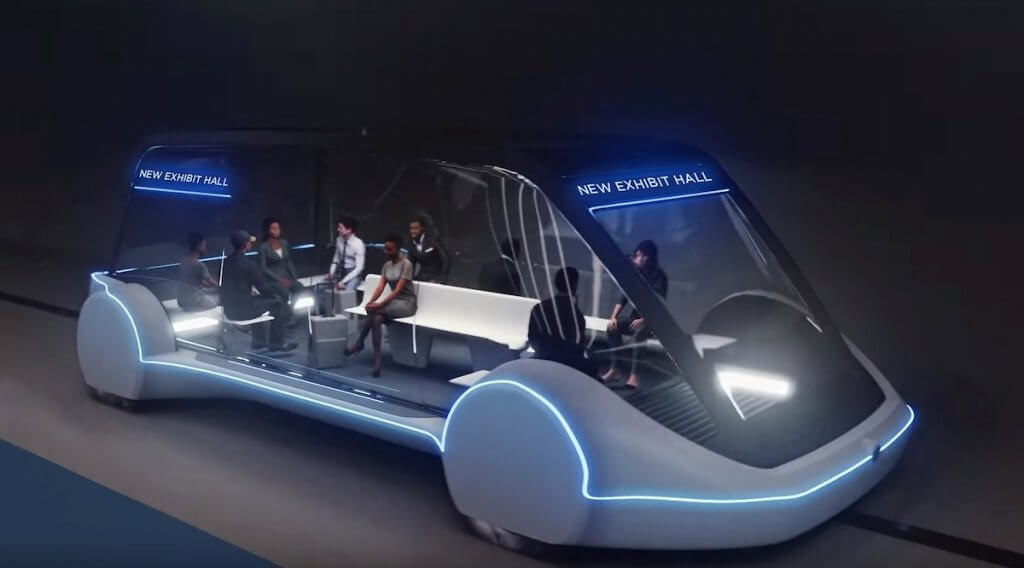 People Mover befördert Menschen unter Las Vegas